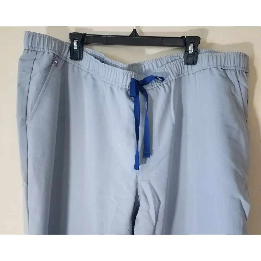 Figs Tansen Jogger Scrub Pants Men size‎ 4XLS Short Uniform Medical Cem Gray NEW